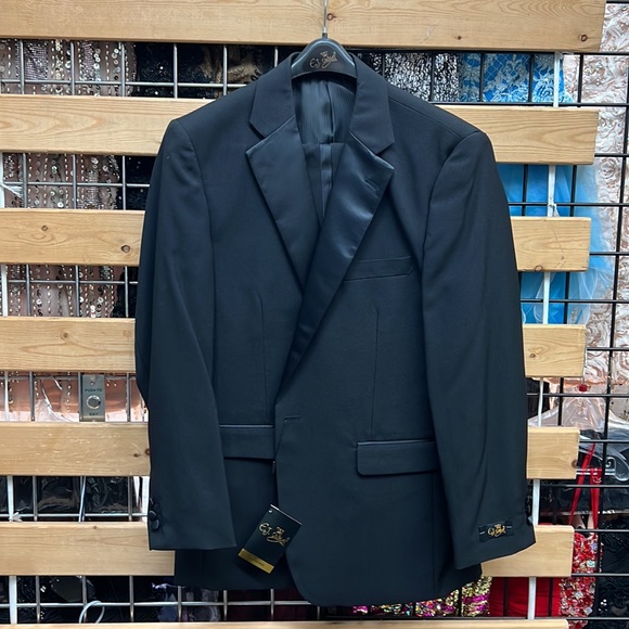 NWT,EJ Samuel Black Tuxedo (TUX101) black,made in Italy,black - Picture 3 of 17